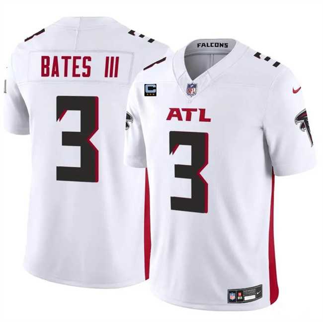 Men & Women & Youth Atlanta Falcons #3 Jessie Bates III White 2024 F.U.S.E With 3-Star C Patch Vapor Untouchable Limited Stitched Jersey,We sell and wholesale Men & Women & Youth Atlanta Falcons #3 Jessie Bates III White 2024 F.U.S.E With 3-Star C Patch Vapor Untouchable Limited Stitched Jersey on line form chian!